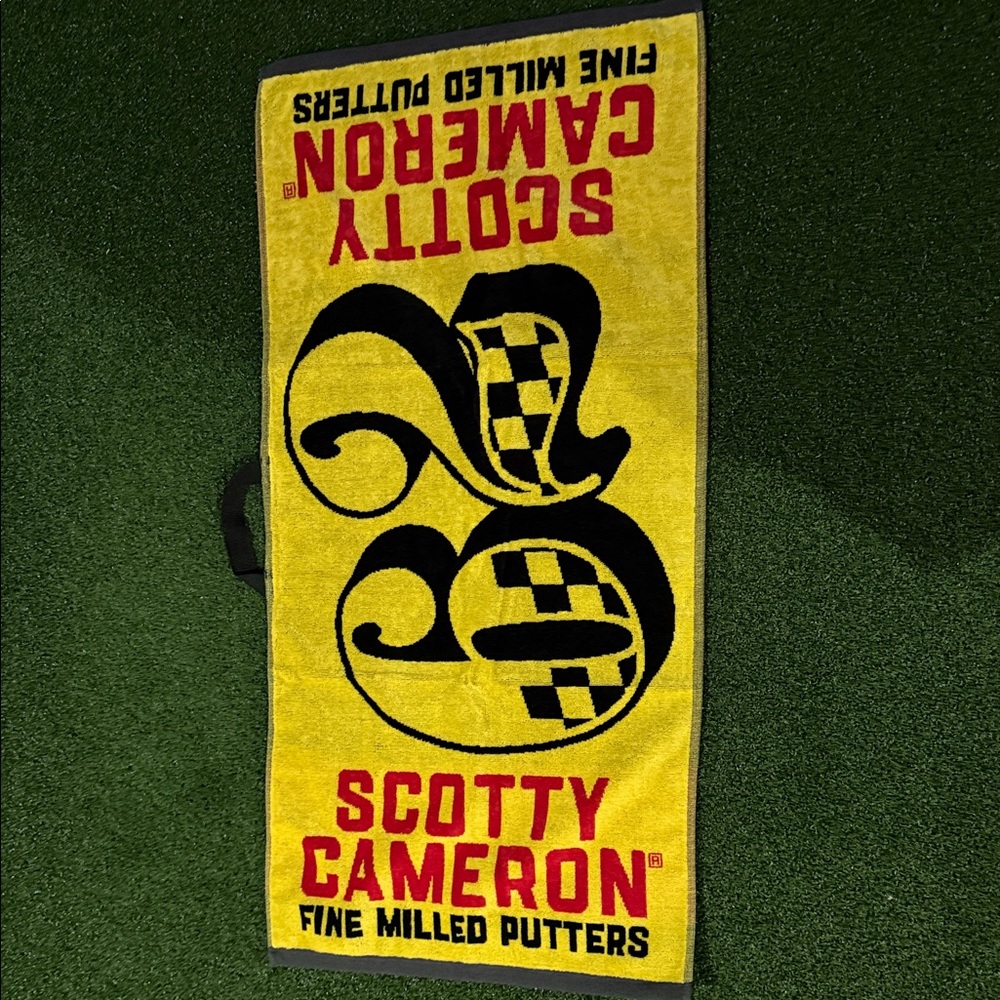 Scotty Cameron Yellow and Black Golf Towel